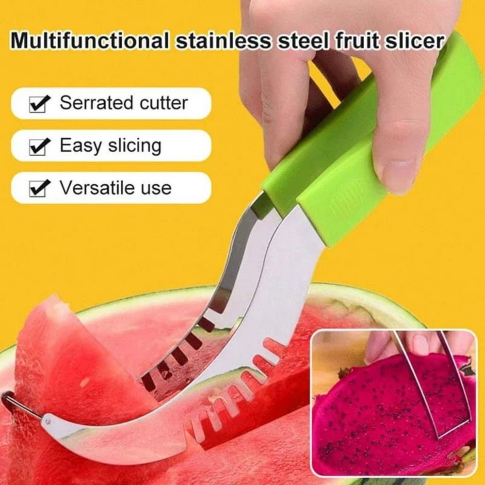 Watermelon Slicer melon cutter handy convenient cutting tool used once EUC